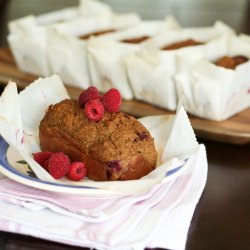 Pumpkin Raspberry Buckwheat Loaves