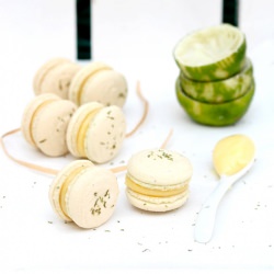 Lime Curd Macarons