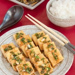 Fried Tofu in Spicy Soy Sauce