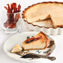 Maple Custard Pie & Candied Bacon