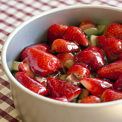 Strawberry Rhubarb Double Crisp