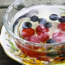 Champagne Gelées with Berries