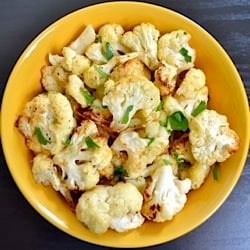 Garlic Parmesan Roasted Cauliflower