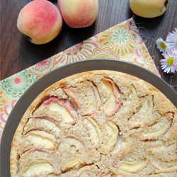 Tart with Peaches and Almond Cream