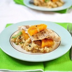Grilled Fish on a Quinoa Salad
