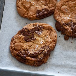 Salted Chocolate Chip Cookies