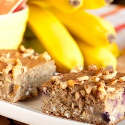 Blueberry Banana Cake Bars
