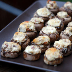Spicy Stuffed Mushrooms