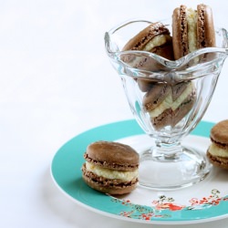 Chocolate Macarons for Two