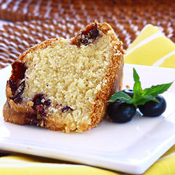 Blueberry Bourbon Pound Cake