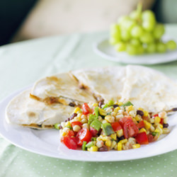 Quesadiilas & Corn Salad