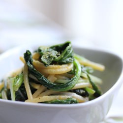 Pasta with Sauteed Swiss Chard