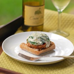 Garlic Parmesan Burgers with Sauce