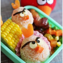 Red Angry Birds Bento
