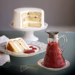 Strawberry Mint Sauce for Cake