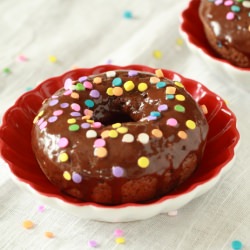 Chocolate Glazed Baked Donuts