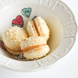 Popcorn Macarons & Salted Caramel