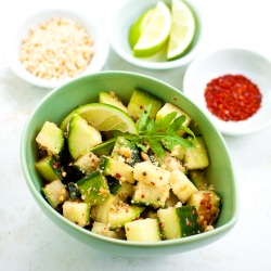 Peanut-Lime Cucumber Salad