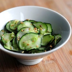 Wasabi Cucumber Sesame Salad