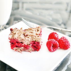 Raspberry Cobbler Bars