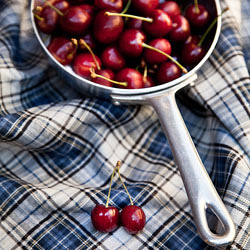 Chocolate Focaccia With Cherries