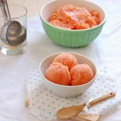 Papaya-Lime Sorbet