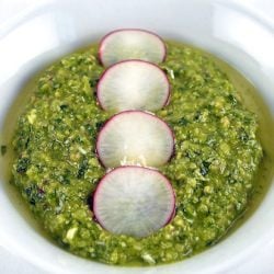 Radish and Basil Pesto