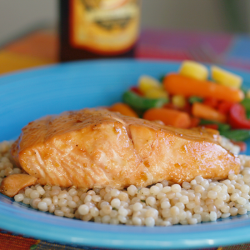 Pineapple Teriyaki Glazed Salmon