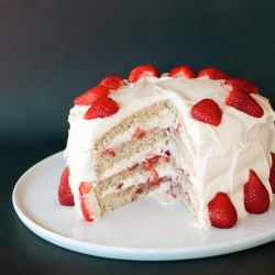 Strawberry Poppy Seed Cake