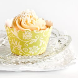 Coconut Chiffon Cakes & Lime Curd