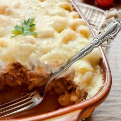 Minced Meat and Pasta with Sauce