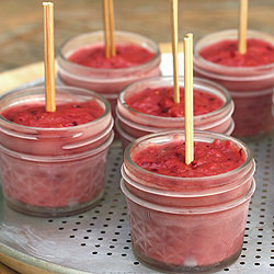 Cranberry, Orange Rhubarb Popsicles