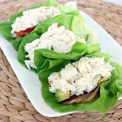 Crab Meat Lettuce Cups w/ Bacon