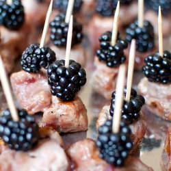 Blackberry-Pinot Noir Glazed Pork