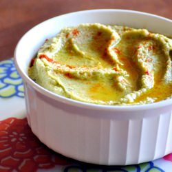 Cilantro Pesto Hummus