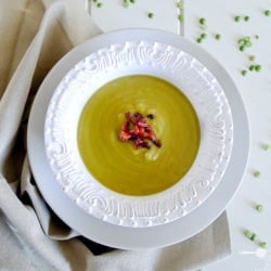 Pea and Ham Soup with Chorizo