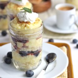 Lemon Pound Cake Parfaits in Jars