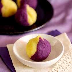 Dual Coloured Sweet Potato Wagashi