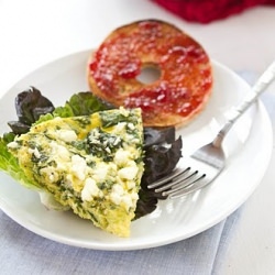 Swiss Chard and Feta Frittata