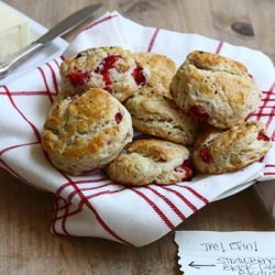 Strawberry Black Pepper Biscuits