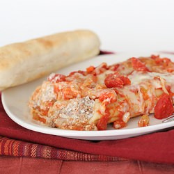 Beef and Cheese Manicotti