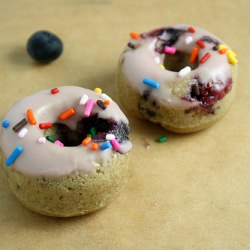 Blueberry Pomegranate Donuts