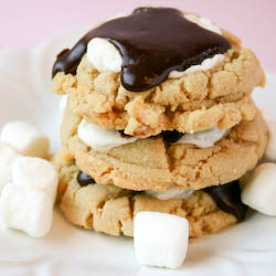 Fluffernutter Chocolate Gobs