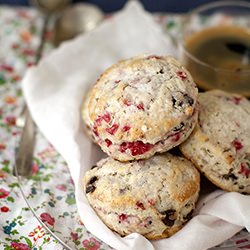 Raspberry Choc Chip Biscuits