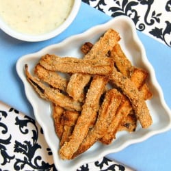 Vegan Baked Eggplant Fries