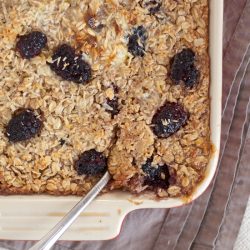 Blackberry & Coconut Baked Oatmeal