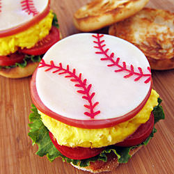 Sports Ball Breakfast Sandwich