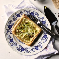 Simple Leek and Ricotta Squares
