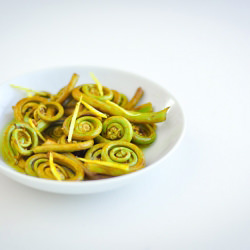 Fiddleheads Sautéed w/ Lemon