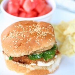 Asian Burgers with Miso Dressing